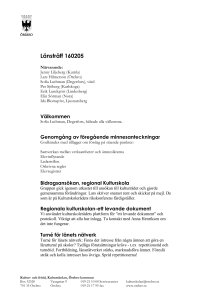 Turné för länets nätverk