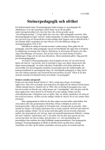 Steinerpedagogik och ofrihet