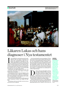 Läkaren Lukas och hans diagnoser i Nya testamentet