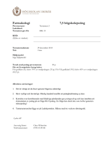 Förslag på process för tentamen