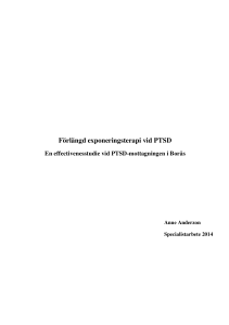 Förlängd exponeringsterapi vid PTSD