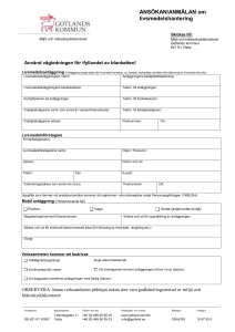 Livsmedelsanläggning (Anläggning anger plats där livsmedel