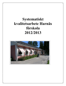 Kvalitetsredovisning Harnäs förskola
