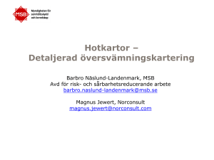 Hotkartor – Detaljerad översvämningskartering