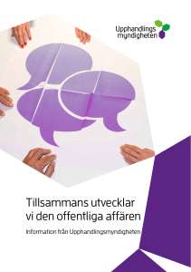 Tillsammans utvecklar vi den offentliga affären