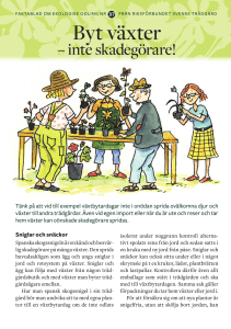 Byt växter - Riksförbundet Svensk Trädgård