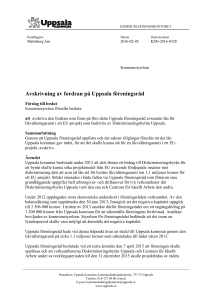 Avskrivning av fordran på Uppsala föreningsråd