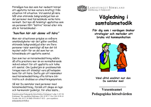 Vägledning i samtalsmetodik