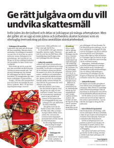 Ge rätt julgåva om du vill undvika skattesmäll