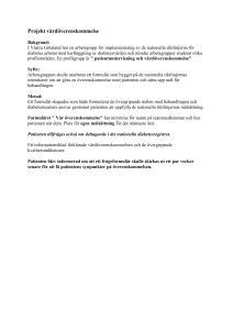 Projekt vårdöverenskommelse