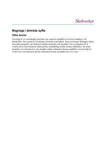 Begrepp i ämnets syfte