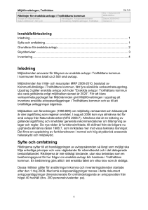 Inledning Syfte och omfattning