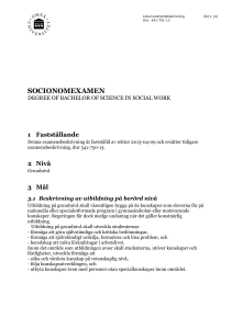 Socionomexamen - För studenter