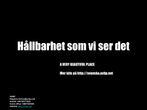 Hållbarhet för Österåker
