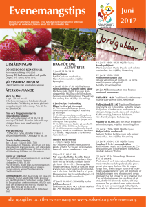 Evenemangstips - Sölvesborgs kommun