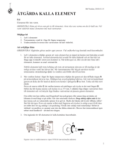 åtgärda kalla element