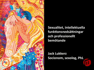 Sexualitet, intellektuella funk onsnedsä ningar och