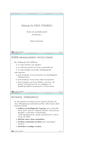 Föreläsning 1 - Division of Solid Mechanics