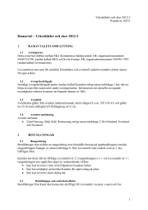 Ramavtal - SLL Upphandling