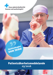 Patientsäkerhetsmeddelande 3/2016