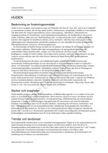 Beskrivning av forskningsområdet Styrkor och