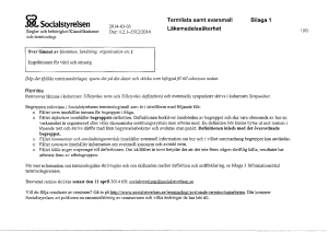 2014-03-03 Remiss från Socialstyrelsen om begrepp inom