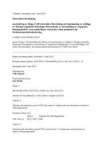 Utfärdad i Helsingfors den 7 juni 2012 Statsrådets förordning om