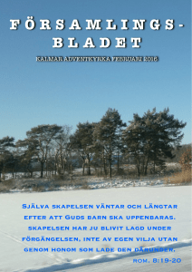 2 Församlingsbladet februari 2016