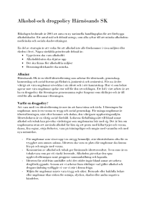 Alkohol-och drogpolicy Härnösands SK