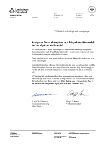 7-2016 Benso och Tricykliska utgår