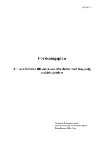 ATT VARA FÖRÄLDER TILL VUXEN SON ELLER