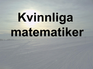 Kvinnliga matematiker