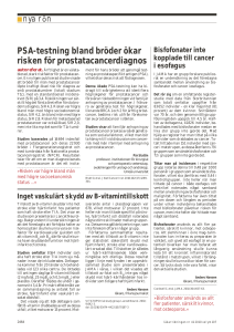 PSA-testning bland bröder ökar risken för