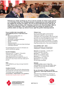 Framtidens ledare 2017/18, 15 februari 2017