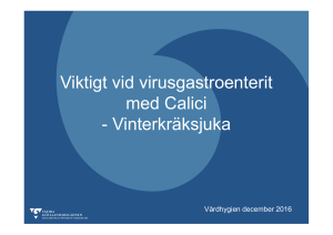 Viktigt vid virusgastroenterit med Calici