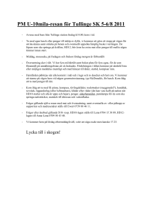 PM U-10mila-resan för Tullinge SK 6
