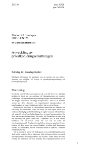 Motivering - Riksdagens öppna data