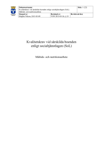 Måltids-och nutritionsarbete
