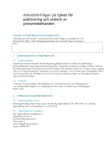 Upphandling Pressrum