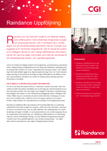 Raindance Uppföljning