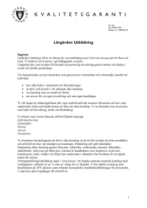 Kvalitetsgaranti Lärgården Utbildning