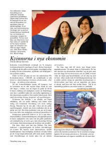 Kvinnorna i nya ekonomin - Svensk