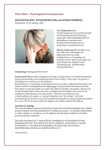 Wise Mind – Psykologiskt Kunskapscenter HÄLSOÅNGEST