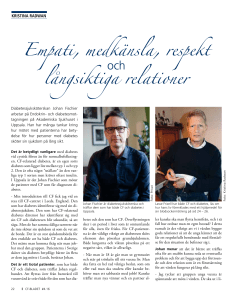 Empati, medkänsla, respekt och långsiktiga relationer