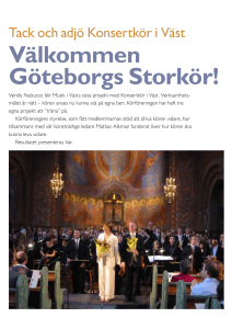 Välkommen Göteborgs Storkör!