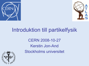 Introduktion till partikelfysik