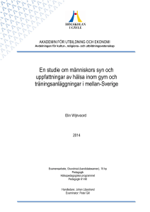 En studie om människors syn och uppfattningar av