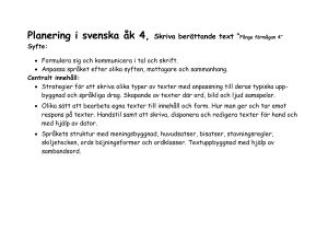 Planering i biologi åk 4