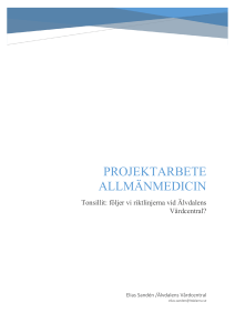 Projektarbete allmänmedicin