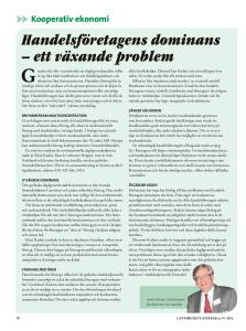 Handelsföretagens dominans – ett växande problem